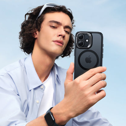 Husa MagSafe pentru Apple iPhone 17, ESR, Classic Hybrid Kickstand, Neagra Satinata