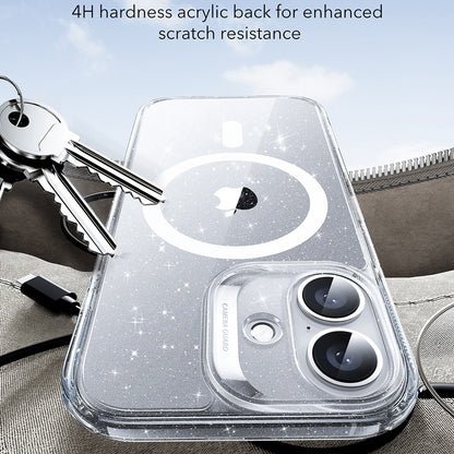 Husa MagSafe pentru Apple iPhone 17, ESR, Classic Hybrid Shimmer, Transparenta