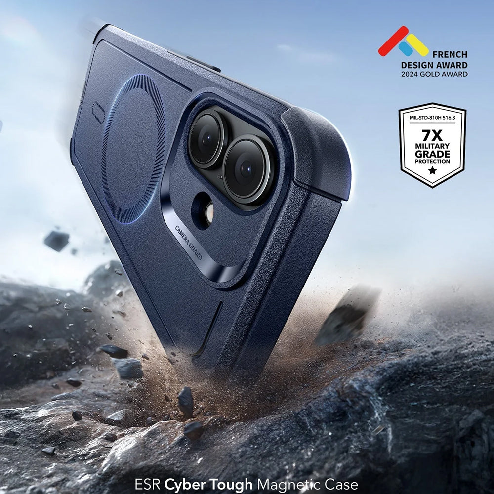 Husa MagSafe pentru Apple iPhone 17, ESR, Cyber, Albastra