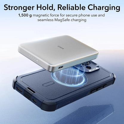 Husa MagSafe pentru Apple iPhone 17, ESR, Cyber, Albastra