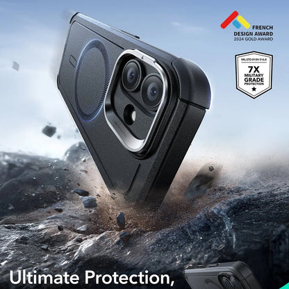 Husa MagSafe pentru Apple iPhone 17, ESR, Cyber Armor Kickstand, Neagra