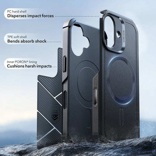 Husa MagSafe pentru Apple iPhone 17, ESR, Cyber, Neagra