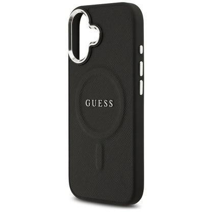 Husa MagSafe pentru Apple iPhone 17, Guess, Classic Logo, Neagra