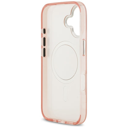 Husa MagSafe pentru Apple iPhone 17, Karl Lagerfeld, IML Aquarelle Logo Choupette, Roz