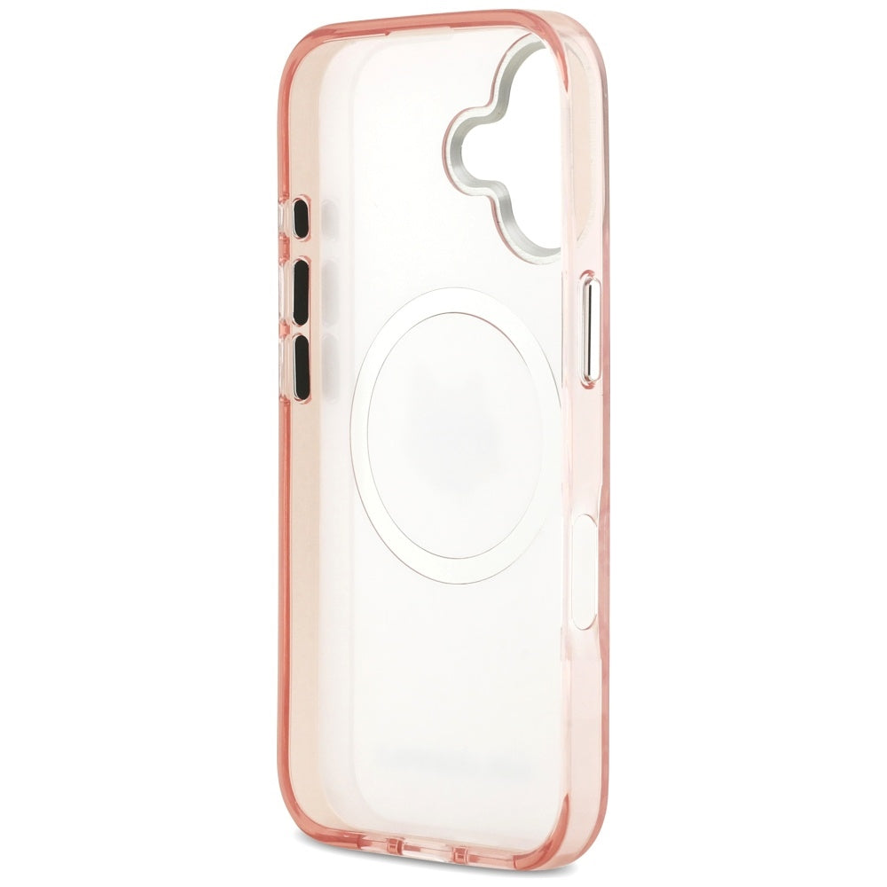 Husa MagSafe pentru Apple iPhone 17, Karl Lagerfeld, IML Choupette`s Head, Roz