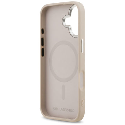 Husa MagSafe pentru Apple iPhone 17, Karl Lagerfeld, Karl & Choupette Pins, Roz