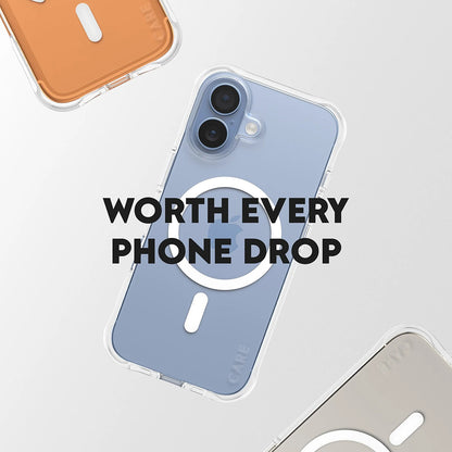 Husa MagSafe pentru Apple iPhone 17, PanzerGlass, Care Fashionable, Transparenta Alba