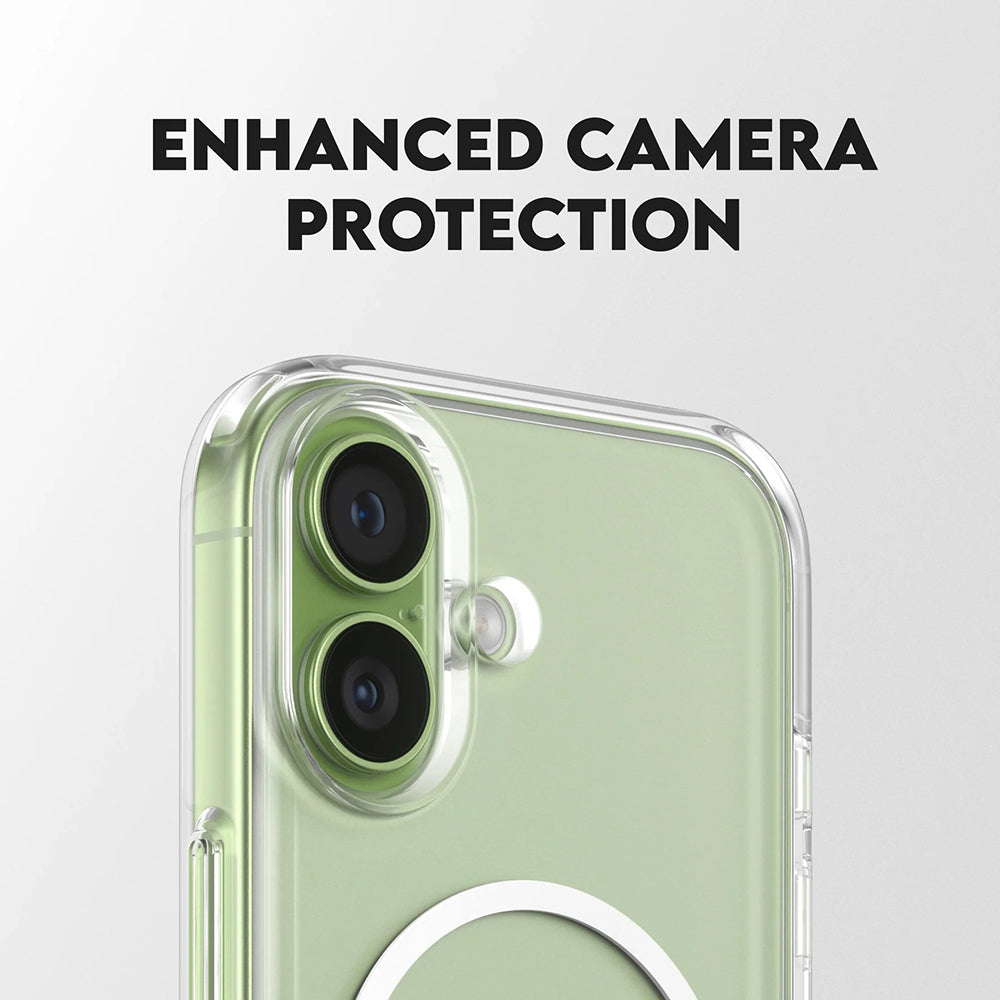 Husa MagSafe pentru Apple iPhone 17, PanzerGlass, Care Feature Kickstand, Transparenta