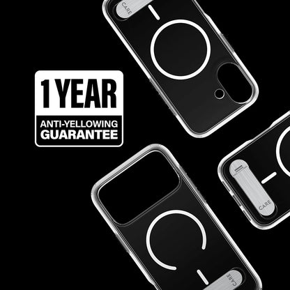 Husa MagSafe pentru Apple iPhone 17, PanzerGlass, Care Feature Kickstand, Transparenta