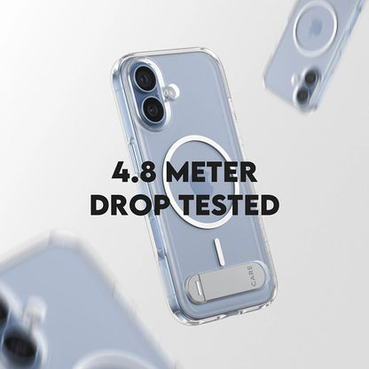 Husa MagSafe pentru Apple iPhone 17, PanzerGlass, Care Feature Kickstand, Transparenta