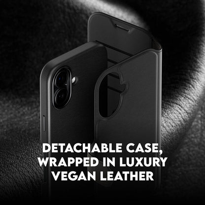 Husa MagSafe pentru Apple iPhone 17, PanzerGlass, Care Feature Tango Two-in-One, Neagra