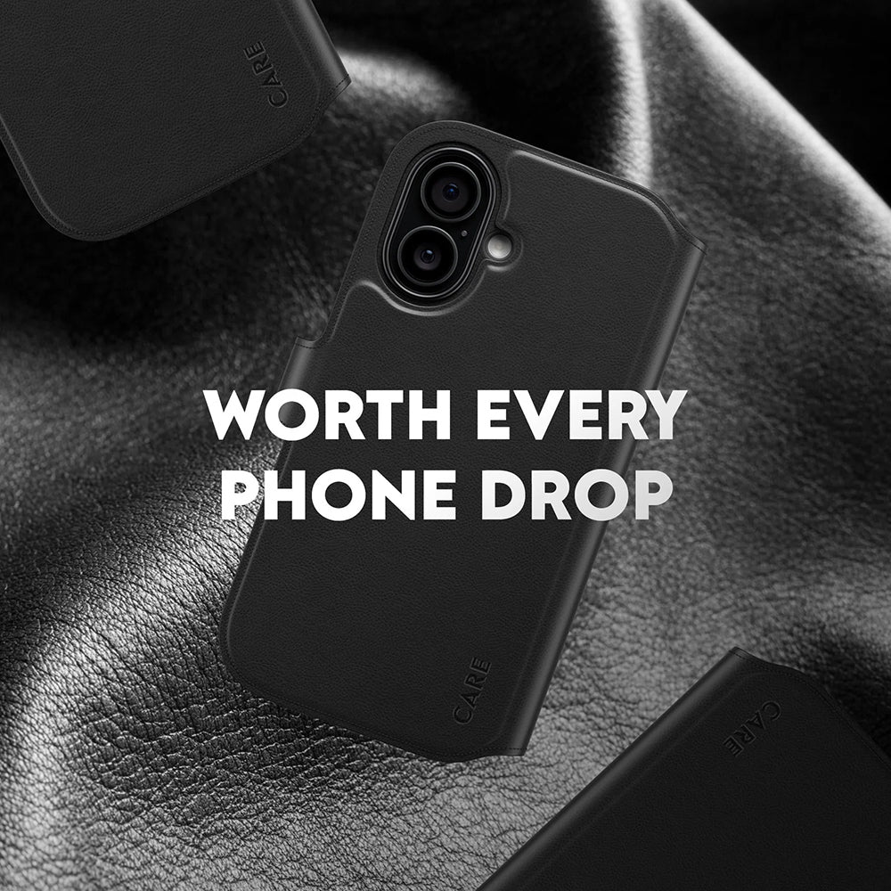 Husa MagSafe pentru Apple iPhone 17, PanzerGlass, Care Feature Tango Two-in-One, Neagra