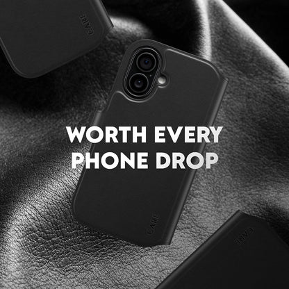 Husa MagSafe pentru Apple iPhone 17, PanzerGlass, Care Feature Tango Two-in-One, Neagra