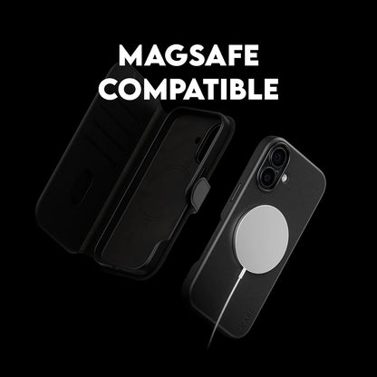 Husa MagSafe pentru Apple iPhone 17, PanzerGlass, Care Feature Tango Two-in-One, Neagra