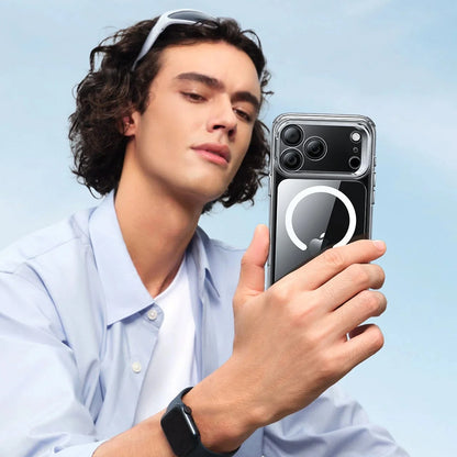 Husa MagSafe pentru Apple iPhone 17 Pro, ESR, Classic Hybrid Kickstand, Transparenta