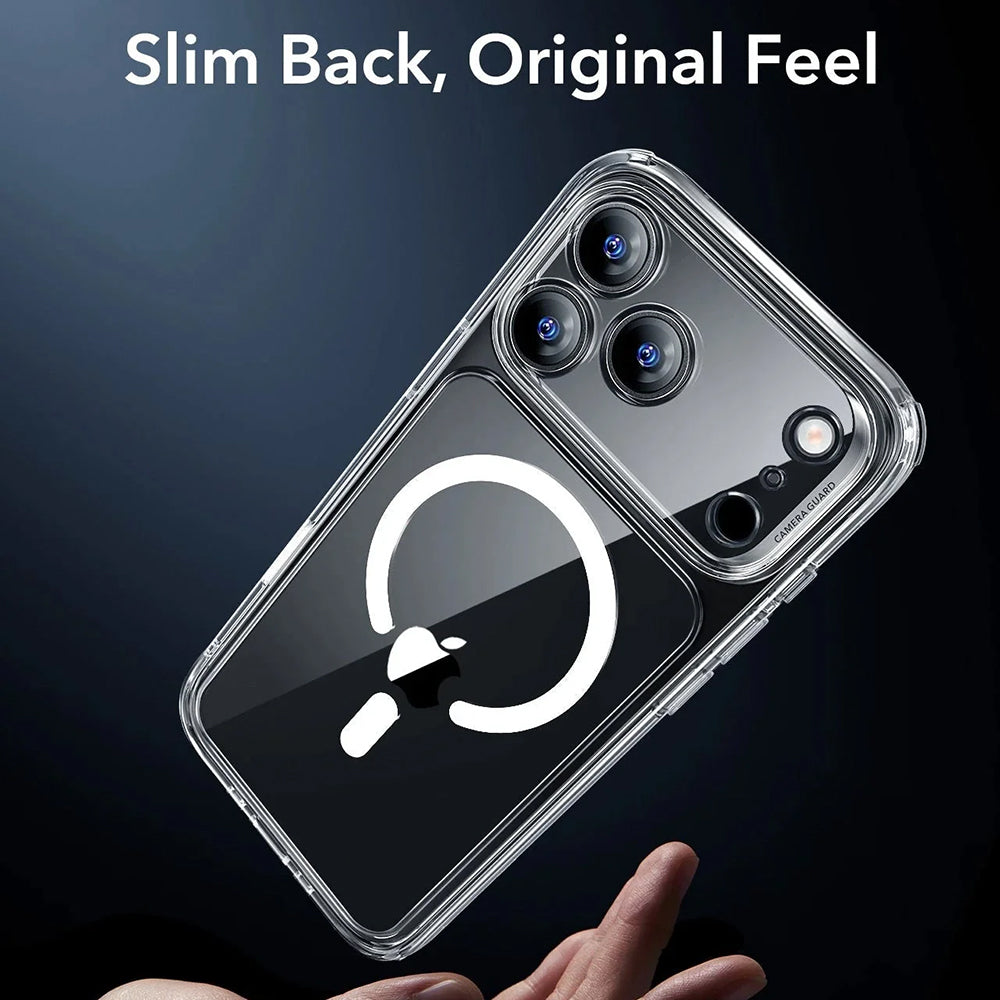 Husa MagSafe pentru Apple iPhone 17 Pro, ESR, Classic Hybrid, Transparenta