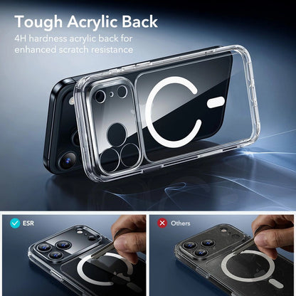 Husa MagSafe pentru Apple iPhone 17 Pro, ESR, Classic Hybrid with Screen Protector, Transparenta