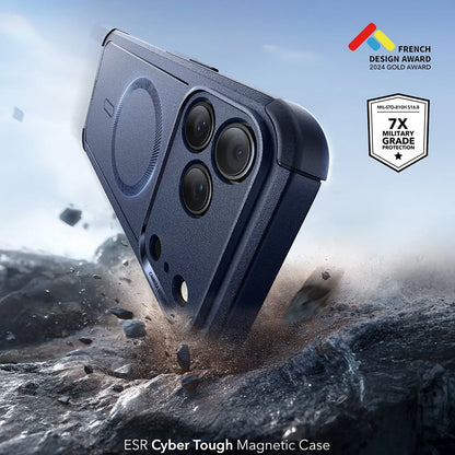 Husa MagSafe pentru Apple iPhone 17 Pro, ESR, Cyber, Albastra