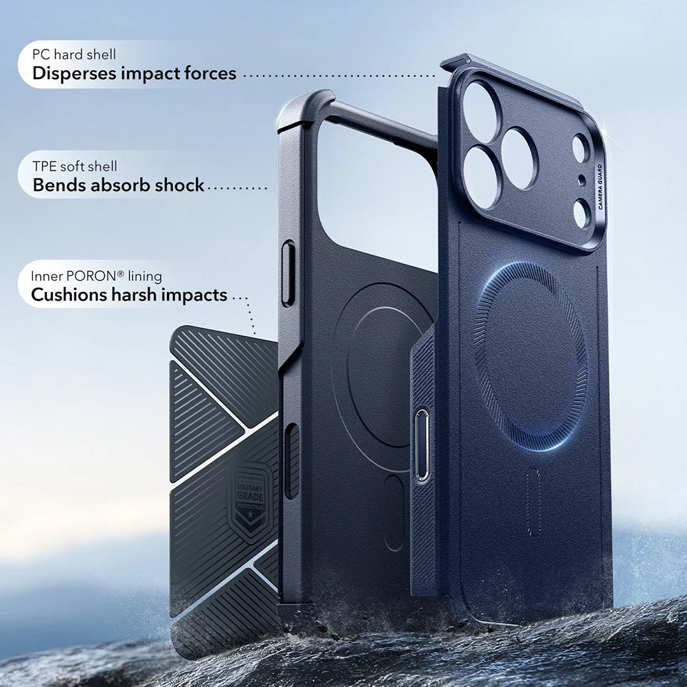 Husa MagSafe pentru Apple iPhone 17 Pro, ESR, Cyber, Albastra