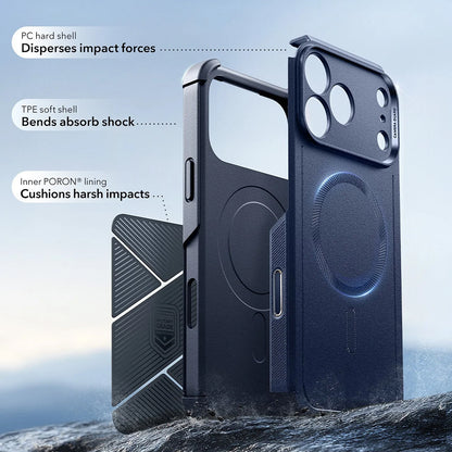 Husa MagSafe pentru Apple iPhone 17 Pro, ESR, Cyber, Albastra