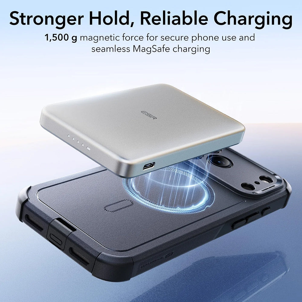 Husa MagSafe pentru Apple iPhone 17 Pro, ESR, Cyber, Neagra