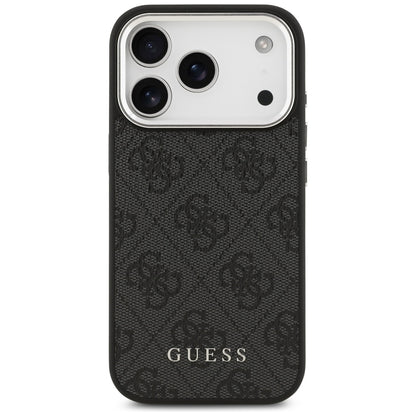 Husa MagSafe pentru Apple iPhone 17 Pro, Guess, 4G Classic Logo, Neagra