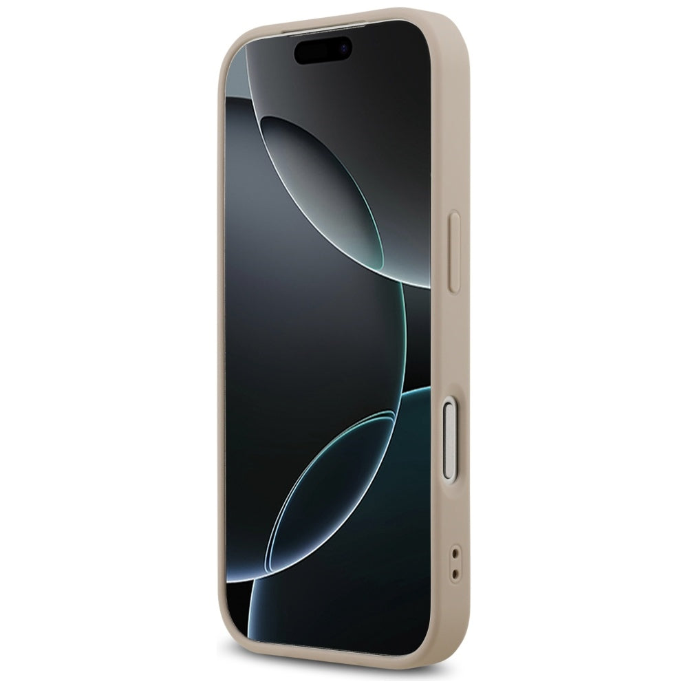 Husa MagSafe pentru Apple iPhone 17 Pro, Guess, 4G Ring Classic Logo, Roz