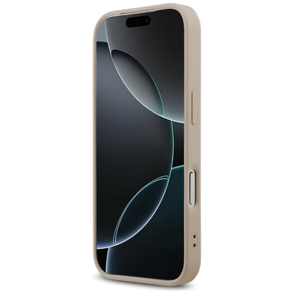 Husa MagSafe pentru Apple iPhone 17 Pro, Guess, 4G Ring Classic Logo, Roz