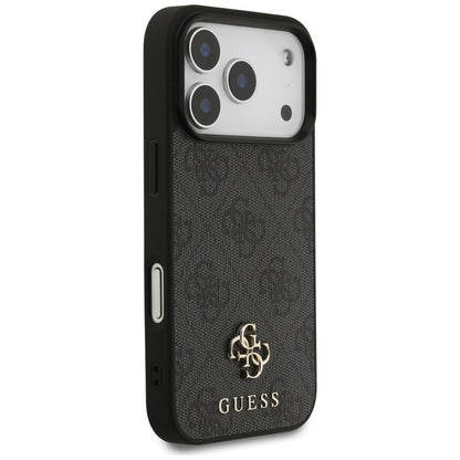 Husa MagSafe pentru Apple iPhone 17 Pro, Guess, 4G Small and Classic Logo, Neagra
