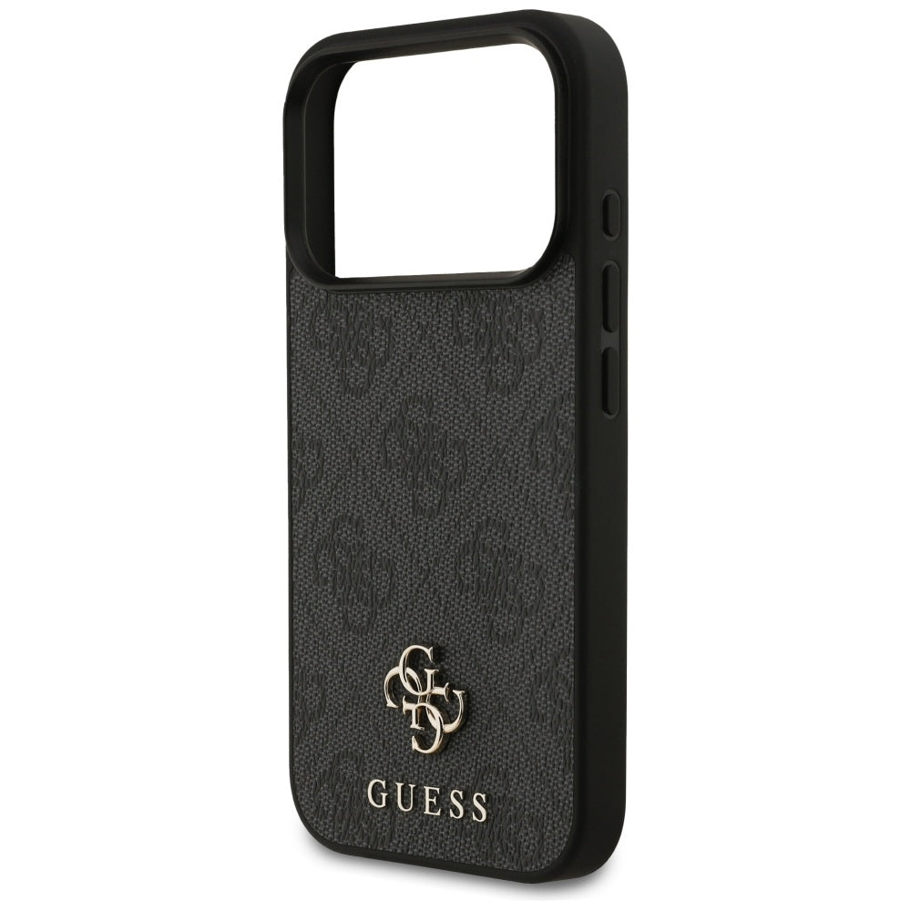 Husa MagSafe pentru Apple iPhone 17 Pro, Guess, 4G Small and Classic Logo, Neagra