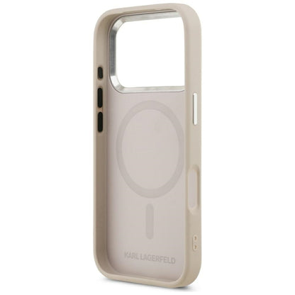 Husa MagSafe pentru Apple iPhone 17 Pro, Karl Lagerfeld, Choupette Pin, Roz