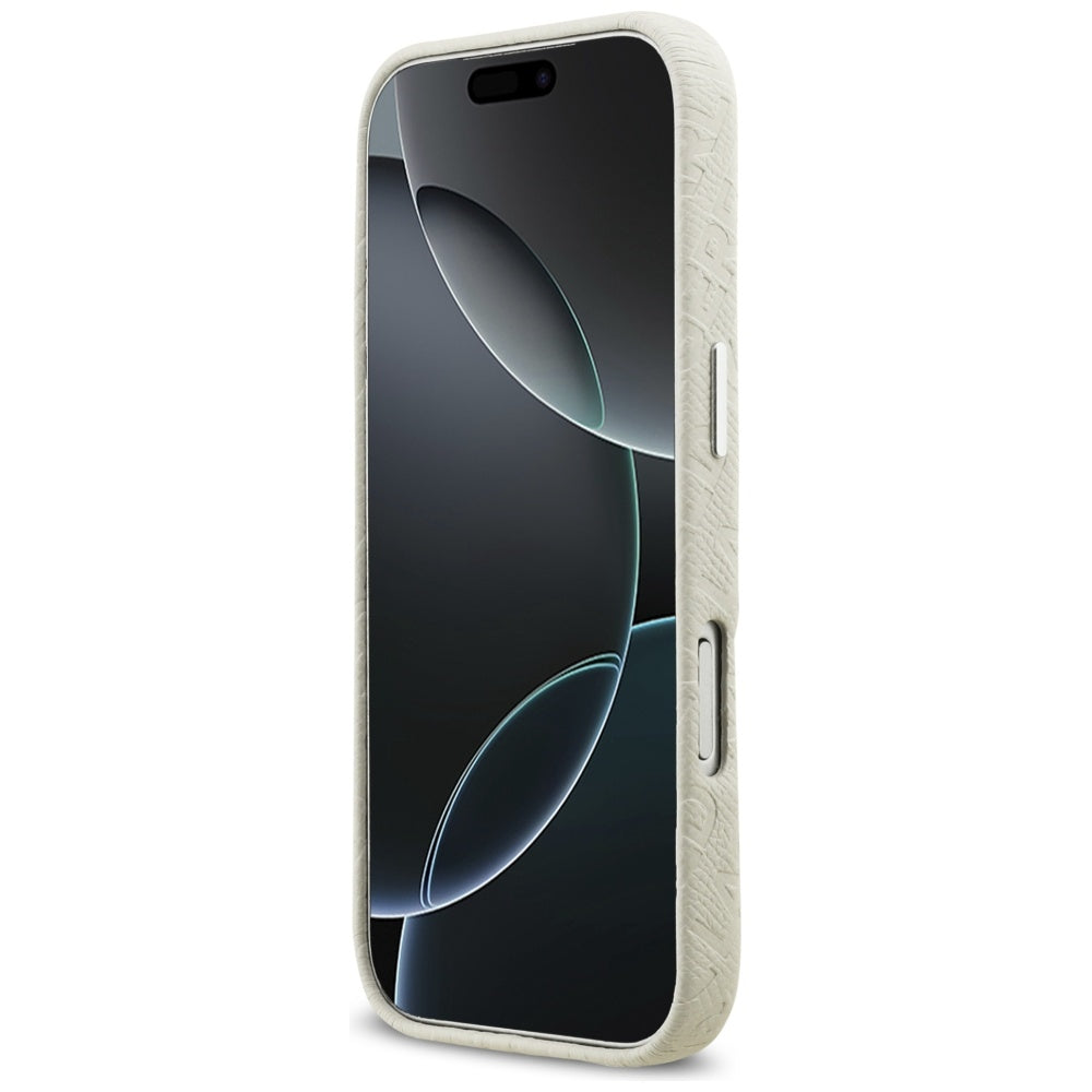 Husa MagSafe pentru Apple iPhone 17 Pro, Karl Lagerfeld, FW Stamped Karl, Bej