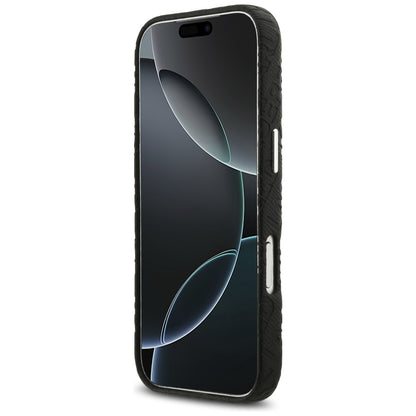 Husa MagSafe pentru Apple iPhone 17 Pro, Karl Lagerfeld, FW Stamped Karl, Neagra