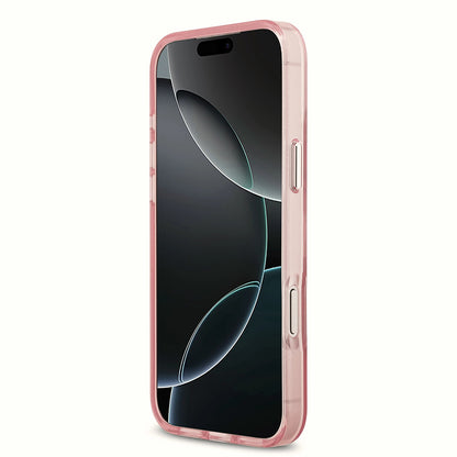 Husa MagSafe pentru Apple iPhone 17 Pro, Karl Lagerfeld, IML Sketch Logo Choupette, Roz