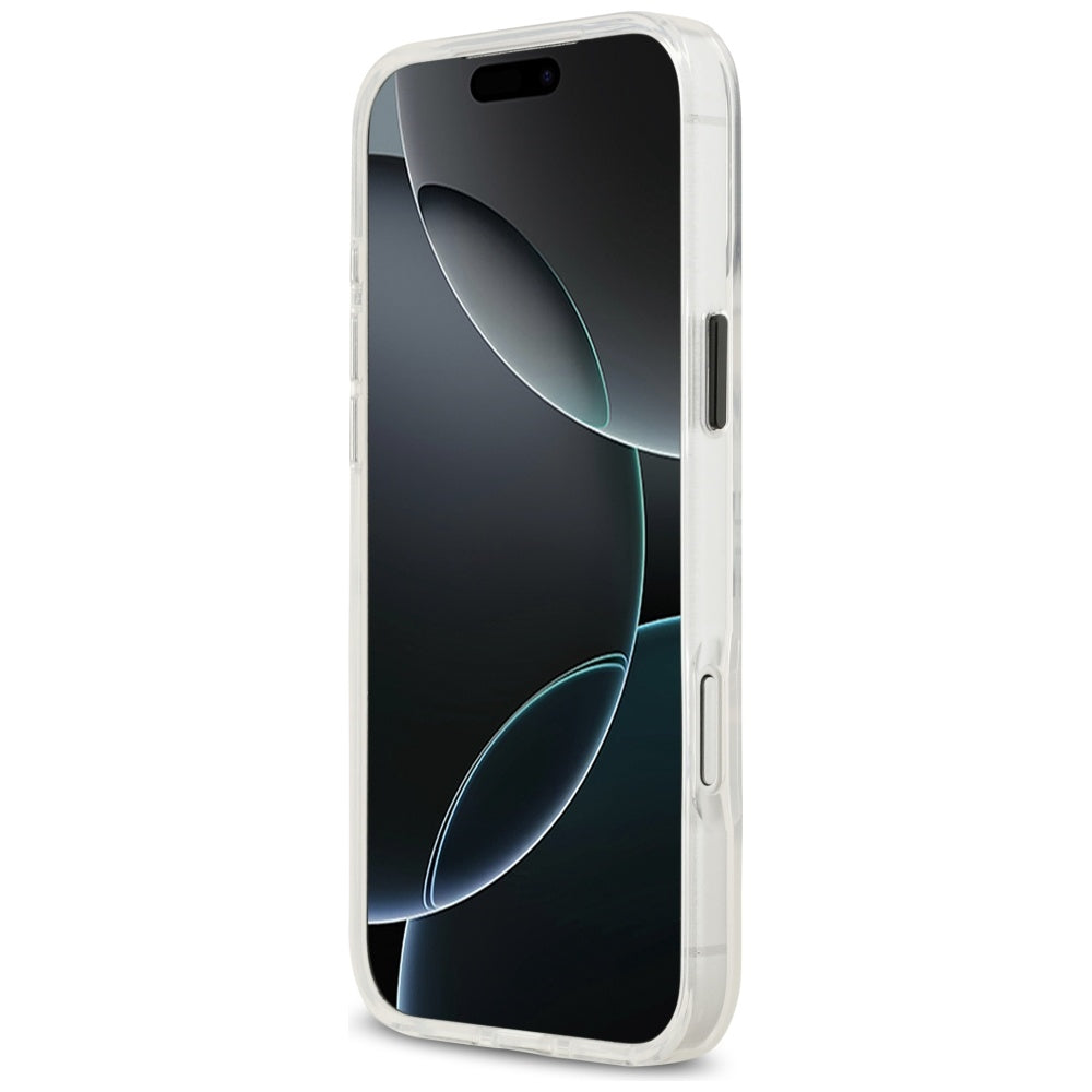 Husa MagSafe pentru Apple iPhone 17 Pro, Karl Lagerfeld, IML Sketch Logo Choupette, Transparenta