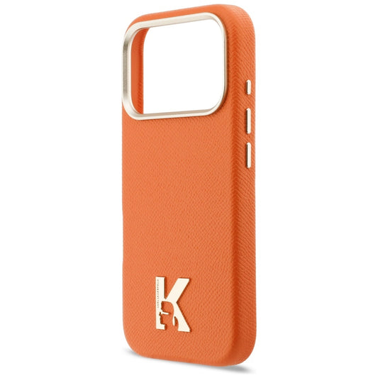 Husa MagSafe pentru Apple iPhone 17 Pro, Karl Lagerfeld, Karl Head Logo, Portocalie