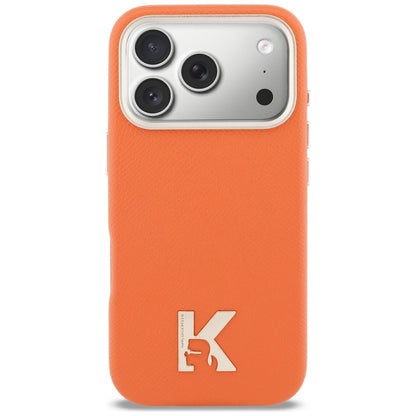 Husa MagSafe pentru Apple iPhone 17 Pro, Karl Lagerfeld, Karl Head Logo, Portocalie