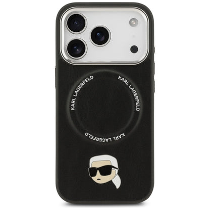 Husa MagSafe pentru Apple iPhone 17 Pro, Karl Lagerfeld, Karl Pin, Neagra