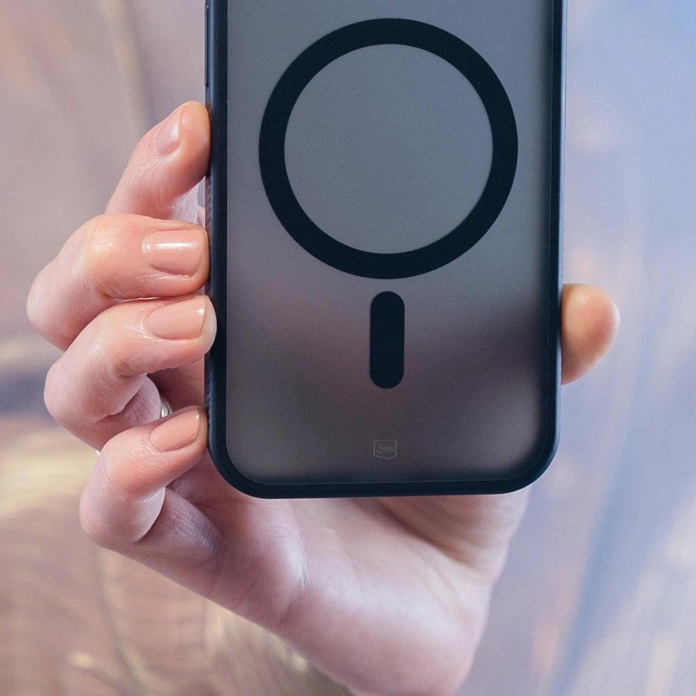 Husa MagSafe pentru Apple iPhone 17 Pro Max, 3MK, Smoke MagCase, Neagra