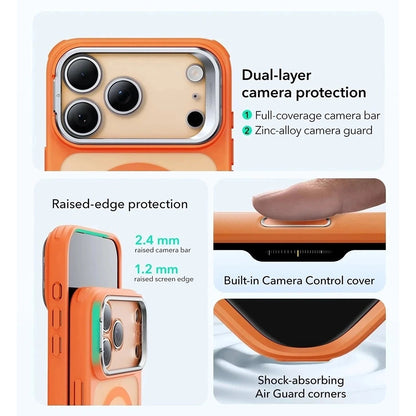 Husa MagSafe pentru Apple iPhone 17 Pro Max, ESR, Classic Hybrid Kickstand, Portocalie Satinata