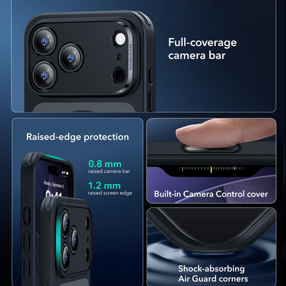 Husa MagSafe pentru Apple iPhone 17 Pro Max, ESR, Classic Hybrid, Neagra Satinata