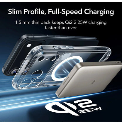 Husa MagSafe pentru Apple iPhone 17 Pro Max, ESR, Classic Hybrid, Transparenta