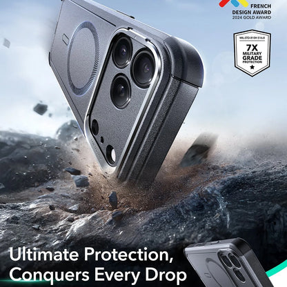 Husa MagSafe pentru Apple iPhone 17 Pro Max, ESR, Cyber Armor Kickstand, Gri