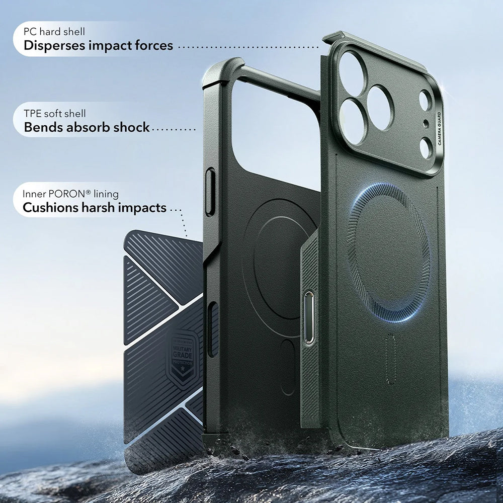 Husa MagSafe pentru Apple iPhone 17 Pro Max, ESR, Cyber, Verde