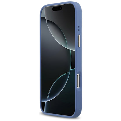 Husa MagSafe pentru Apple iPhone 17 Pro Max, Guess, 4G Classic, Albastra