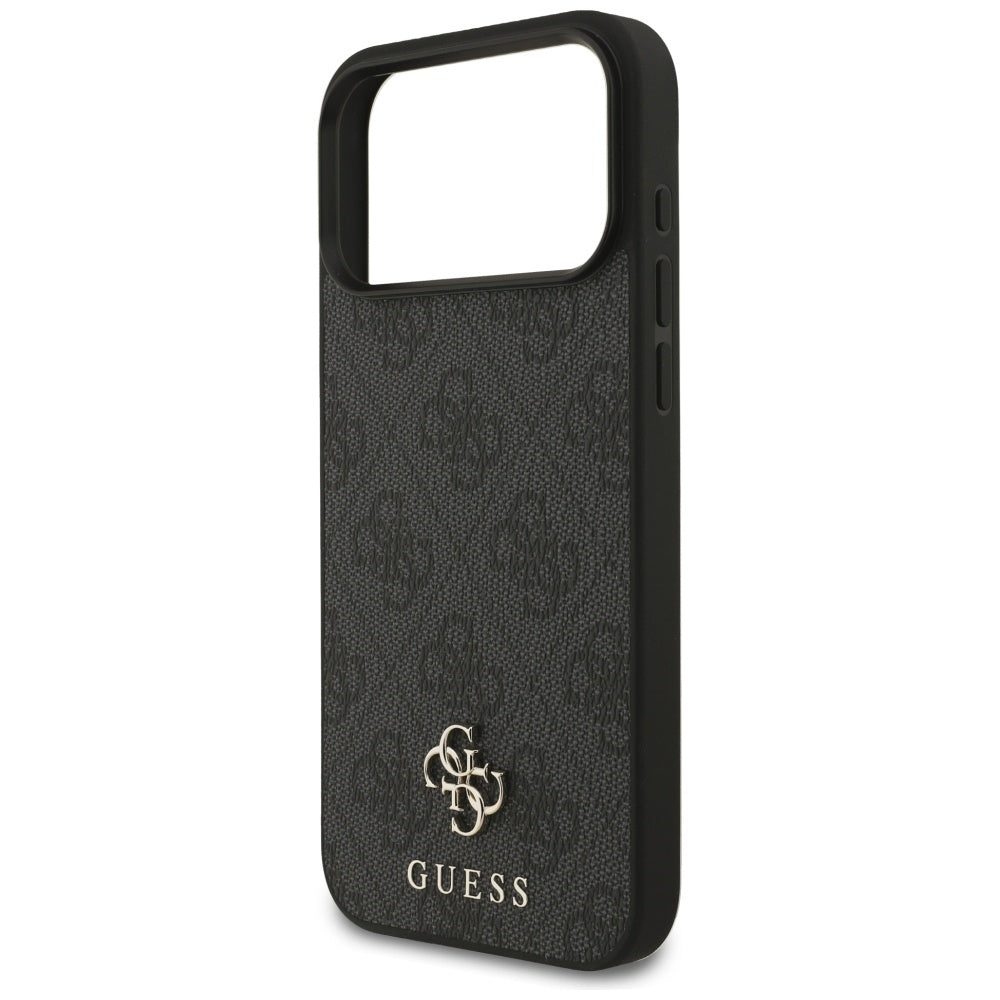 Husa MagSafe pentru Apple iPhone 17 Pro Max, Guess, 4G Small and Classic Logo, Neagra