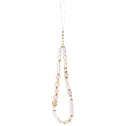 Husa MagSafe pentru Apple iPhone 17 Pro Max, Guess, IML Flowers with Pearl Strap, Roz