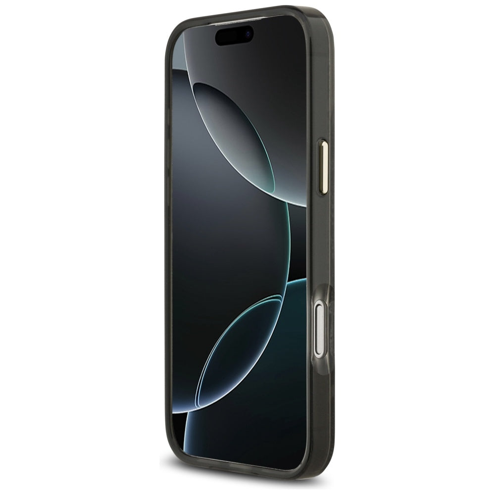 Husa MagSafe pentru Apple iPhone 17 Pro Max, Guess, Python Pattern, Neagra