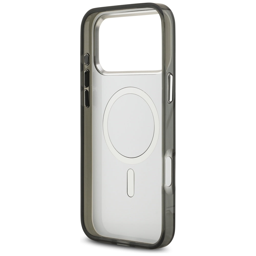 Husa MagSafe pentru Apple iPhone 17 Pro Max, Karl Lagerfeld, IML Aquarelle Logo Karl & Choupette, Neagra