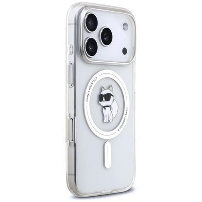 Husa MagSafe pentru Apple iPhone 17 Pro Max, Karl Lagerfeld, IML Choupette, Transparenta